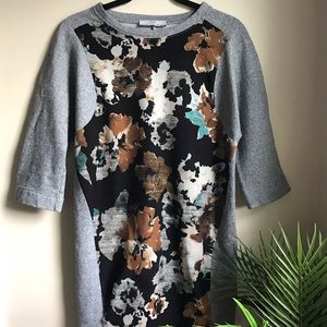 ☀️Zara Grey and Floral Dress